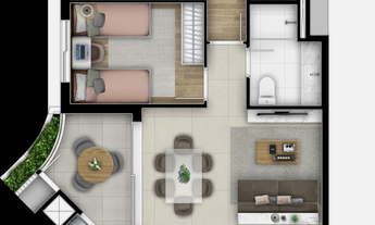 Imagem 6: Apartamento à venda no bairro Cabral - Curitiba/PR