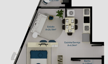 Imagem 5: Apartamento à venda no bairro Cachoeira do Bom Jesus - Florianópolis/SC