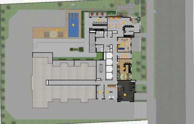Imagem 13: Átrio, 2 dormitórios, 1 suítes, 2 banheiro, 1 vaga na garagem, 55M² de Área Construída