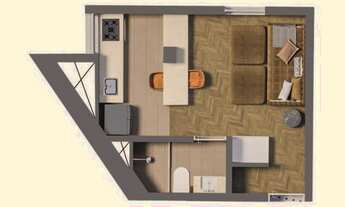 Imagem 7: Apartamento à venda no Centro de São Paulo-SP: 1 quarto, 1 suíte, 2 banheiros, 91,57m² de