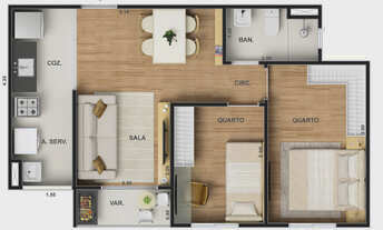 Imagem 16: Vitale Sky, 2 dormitórios na Estrada Da Agua Grande