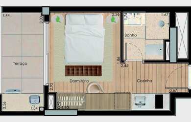 Imagem 12: APTO a venda na SAUDE/CHAC INGLESA com 31,23m2, 1 suite ) em predio com lazer excelente