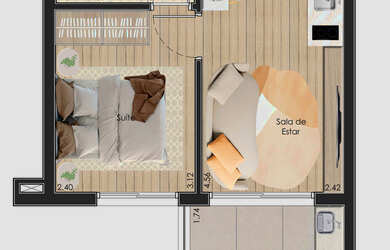 Imagem 13: APTO a venda na SAUDE/CHAC INGLESA com 31,23m2, 1 suite ) em predio com lazer excelente