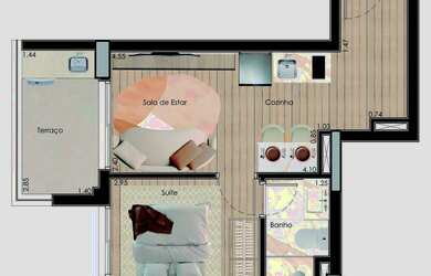 Imagem 16: APTO a venda na SAUDE/CHAC INGLESA com 31,23m2, 1 suite ) em predio com lazer excelente