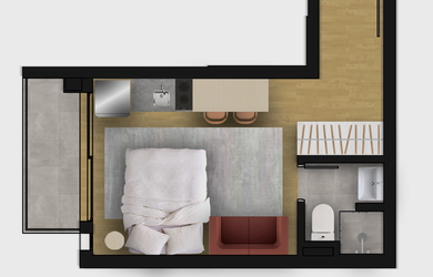 Imagem 15: Apartamento à venda no Brooklin Paulista, São Paulo-SP: 1 quarto, 1 banheiro, 24,02 m² de