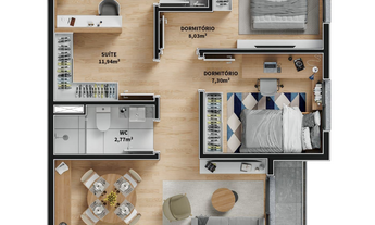 Imagem 5: Varandas 20 de Setembro - Apartamento à venda no bairro Coronel Nassuca - Guaíba/RS