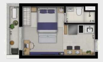 Imagem 6: Apartamento à venda no bairro Pinheiros - São Paulo/SP