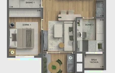 Imagem 4: 2 dormitórios na Avenida Fagundes Filho