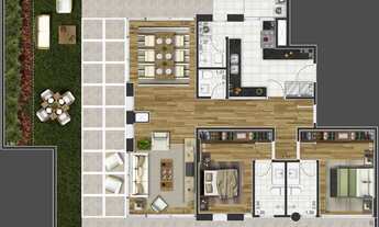 Imagem 4: Apartamento Garden, 2 dormitórios na Rua Morishigue Akagui