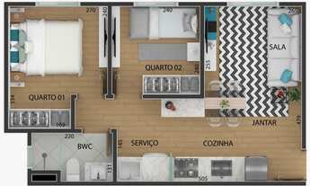 Imagem 7: Apartamento Padrão, 2 dormitórios na Rua Criúva