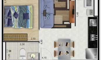 Imagem 4: Apartamento à venda no bairro Jardim Itacolomi - São Paulo/SP