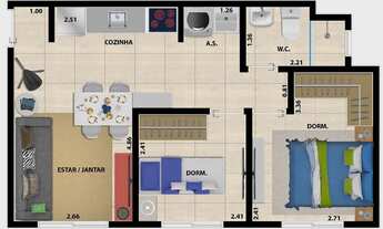 Imagem 6: Apartamento à venda no bairro Vila Londrina - Itaquaquecetuba/SP