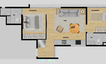 Imagem 5: 2 dormitórios, 1 suítes, 2 banheiro, 1 vaga na garagem, 41M² de Área Construída
