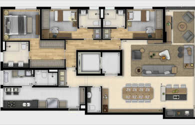 Imagem 15: Apartamento Padrão, 3 dormitórios na Rua Doutor Rafael Correia