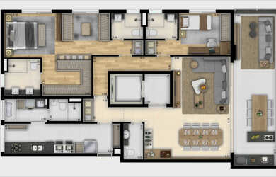 Imagem 16: Apartamento Padrão, 3 dormitórios na Rua Doutor Rafael Correia