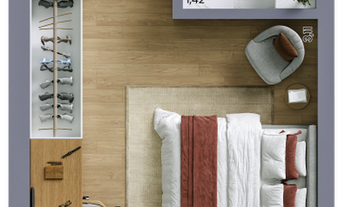 Imagem 2: 1 dormitório na Rua Bueno Brandão