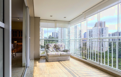 Imagem 3: Apartamento à venda em São Paulo-SP, na Vila Andrade: 2 quartos, 1 suíte, 4 banheiros, 2 v