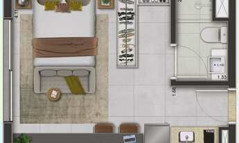 Imagem 7: Apartamento Studio, 1 dormitório na Avenida Iraí