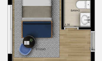 Imagem 3: 1 dormitório na Rua Elói Cerqueira