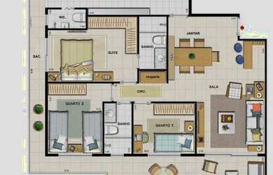 Imagem 9: Apartamento à venda no bairro Recreio dos Bandeirantes - Rio de Janeiro/RJ