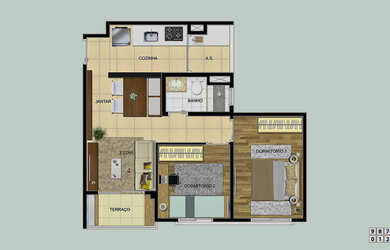 Imagem 12: Apartamento Padrão, 2 dormitórios na Rua Rizieri Negrini