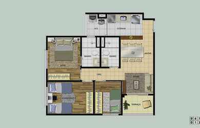 Imagem 13: Apartamento Padrão, 2 dormitórios na Rua Rizieri Negrini