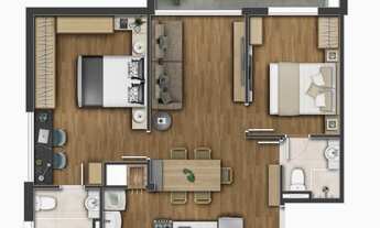 Imagem 5: Two - Two Apartamento com 2 dormitórios