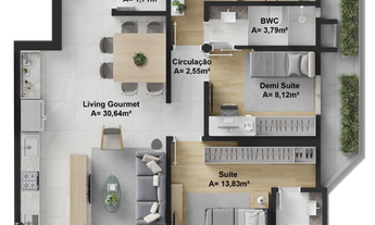 Imagem 7: Apartamento à venda no bairro Praia Brava de Itajaí - Itajaí/SC