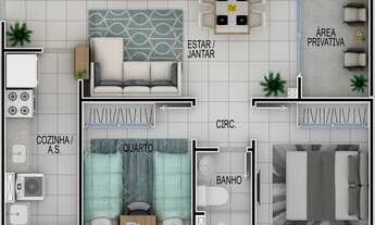 Imagem 7: Apartamento Padrão, 2 dormitórios na Avenida Abel Soares De Castro