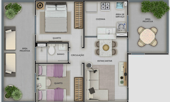 Imagem 7: Apartamento Garden, 2 dormitórios na Avenida C