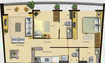 Imagem 6: APTº C/ 2 SUÍTES E VISTA ESPETACULAR - PONTA NEGRA