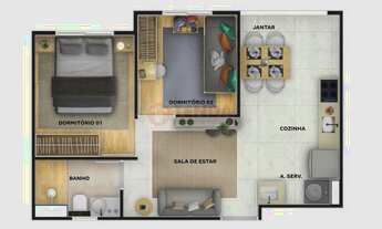 Imagem 5: VISTA DO GOLF Casa com 2 dormitórios