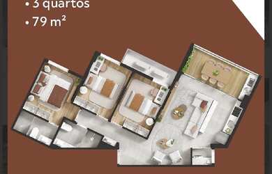 Imagem 3: EDF. EVOKE, 2 dormitórios na Rua Vitória Régia