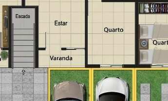 Imagem 4: 2Quartos Suíte Varanda Fino Acabamento com Porcelanato 53m2 Edf. Plaza Santorini em JARDIM