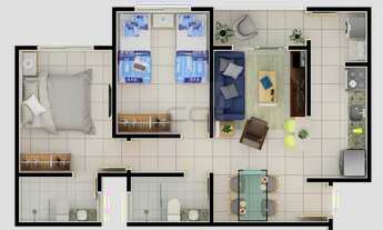 Imagem 2: Opala Residence, 2 dormitórios na Estrada Para Sítio Ponta Porã