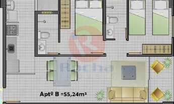 Imagem 7: EDF. BRUXELAS Apartamento residencial à venda, Campo Grande, Recife - AP0046