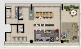 Imagem 2: Cobertura triplex de 348m c/ 3 suítes, (1 master com terraço), jacuzzi, 4 vagas, Academia