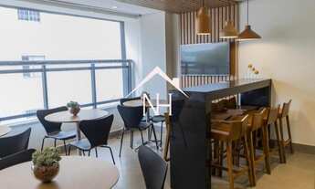 Imagem: Studio de 26m mobiliado, lavanderia, coworking