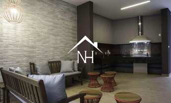 Imagem 5: Studio de 44m com varanda envidraçada, ar condicionado, 1 vaga, área de serviço, sauna, sa