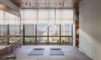 Imagem 5: Studio de 35m c/ dormitório e terraço, piscina, solarium, churrasqueira gourmet, fitness