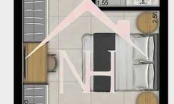 Imagem 2: Studio de 23m c/ dormitório e terraço, piscina, solarium, churrasqueira gourmet, fitness