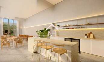 Imagem 3: Studio de 23m c/ dormitório e terraço, piscina, solarium, churrasqueira gourmet, fitness