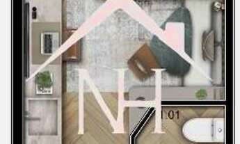 Imagem 2: Studio de 19m ao lado do Parque Ibirapuera, Piscina, Lounge ,Lavanderia , Lounge rooftop B