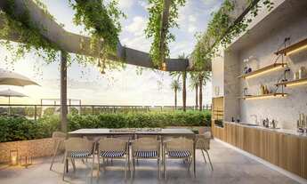 Imagem 5: Apartamento de 83m com 2 suítes, terraço gourmet, 1 vaga, piscinas, Deck , Solarium, Salão