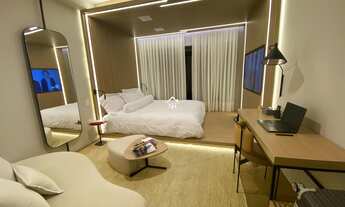 Imagem 2: Studio de 27m com dormitório e terraço, coworking, deck molhado, solarium, espaço gourmet