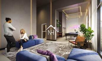 Imagem 3: Apartamento no Brooklin de 30m c/ 1 dormitório integrado ao terraço, churrasqueira, piscin