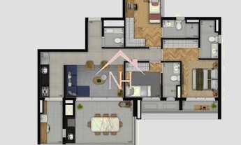 Imagem 2: Apartamento de 104m em Perdizes c/3 suítes,2 vagas,terraço gourmet,piscina,fitness,bicicle