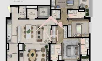 Imagem 2: Cobertura de 239m c/ 3 suítes (1 master c/closet e terraço),terraço gourmet,piscina,fitnes