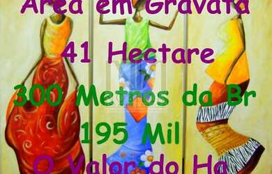 Imagem: O terreno possui 410.000m² de Área e está localizado em