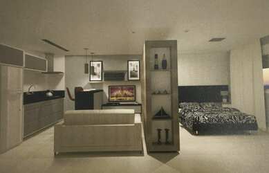 Imagem: O apartamento possui 22m² de Área Privada e está localizado